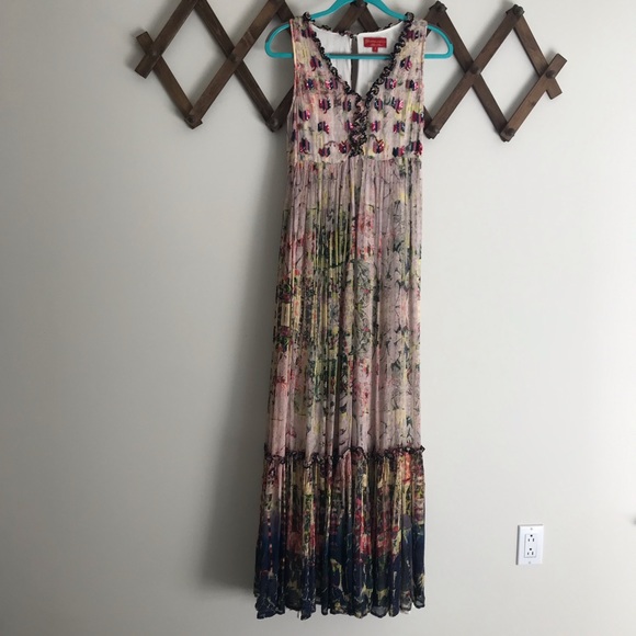 [ SOLD ]💲❗️ANTHRO tiered maxi dress - Picture 2 of 8